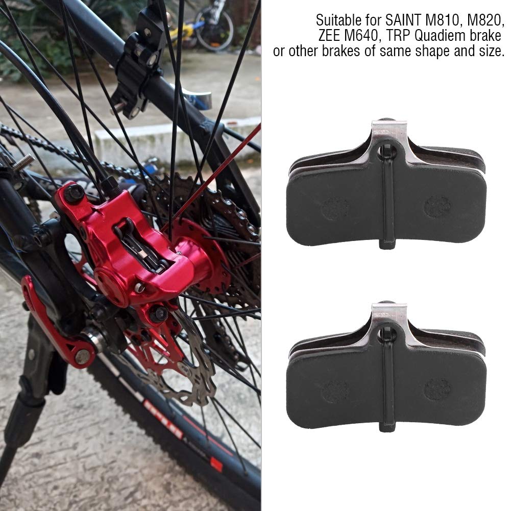 Bike Disc Brake Pads, 4 Pairs Resin Semi Metal Bicycle Disc Brake Pads Bike Brake Parts Brake Pad Set