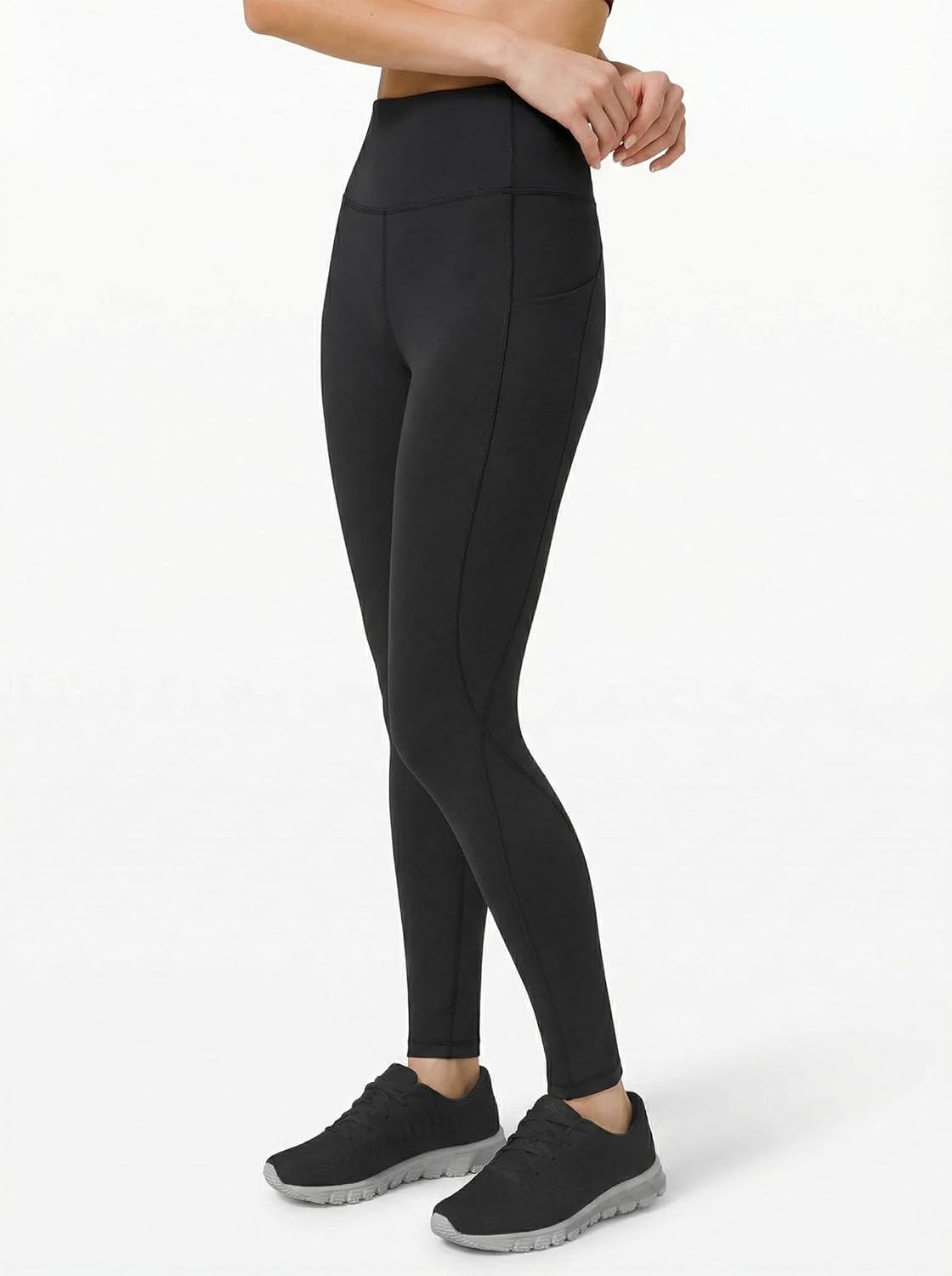 PHISOCKAT High Waist Yoga Pants - 2 Pack Tummy Control Leggings with Pockets | 4-Way Stretch Workout Gear