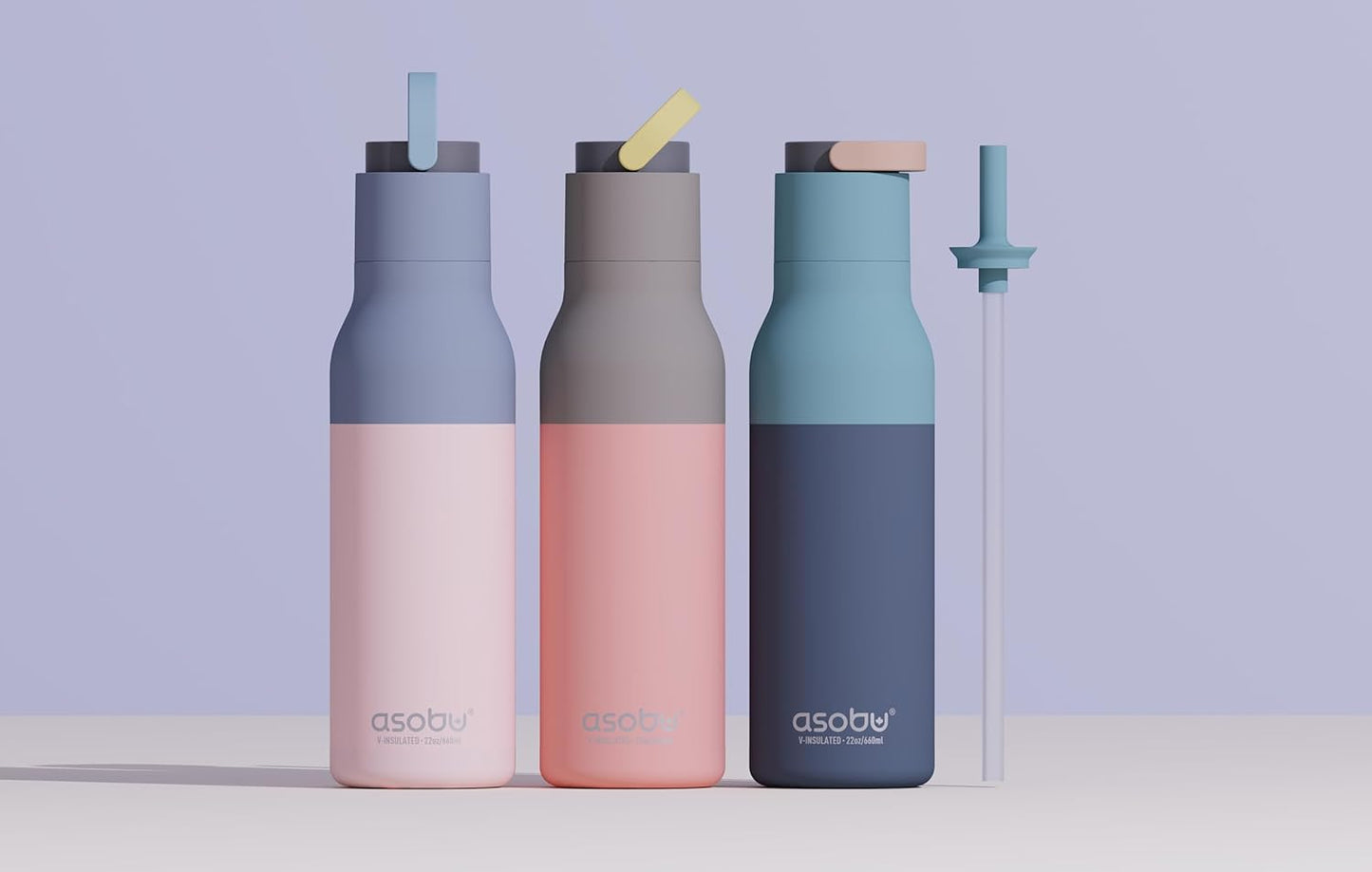 Metro Water Bottle - Double-Lined Insulated Design | Keeps Drinks Cold for 24hrs - 22oz/650ml, BPA Free