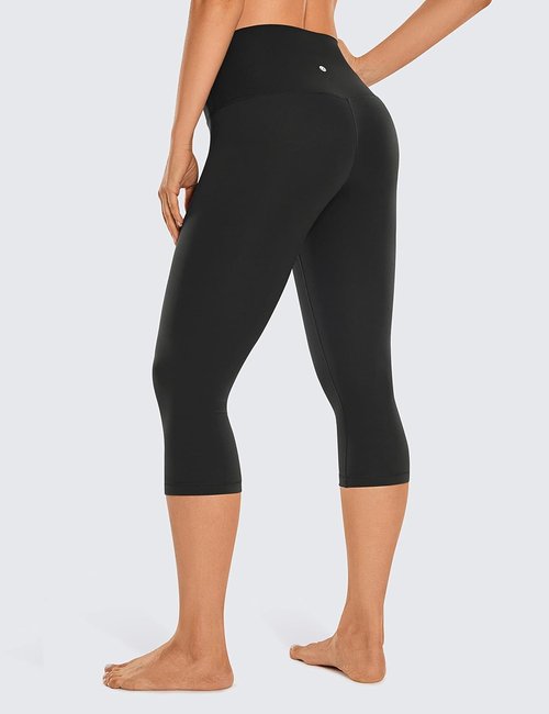 CRZ YOGA High Waisted Butterluxe Capris - Buttery Soft 17-Inch Workout Leggings for Ultimate Comfort