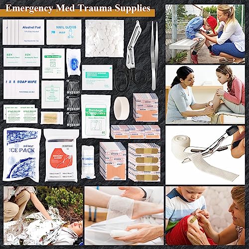 Abpir 318-Piece Emergency Survival Kit with First Aid & Camping Gear