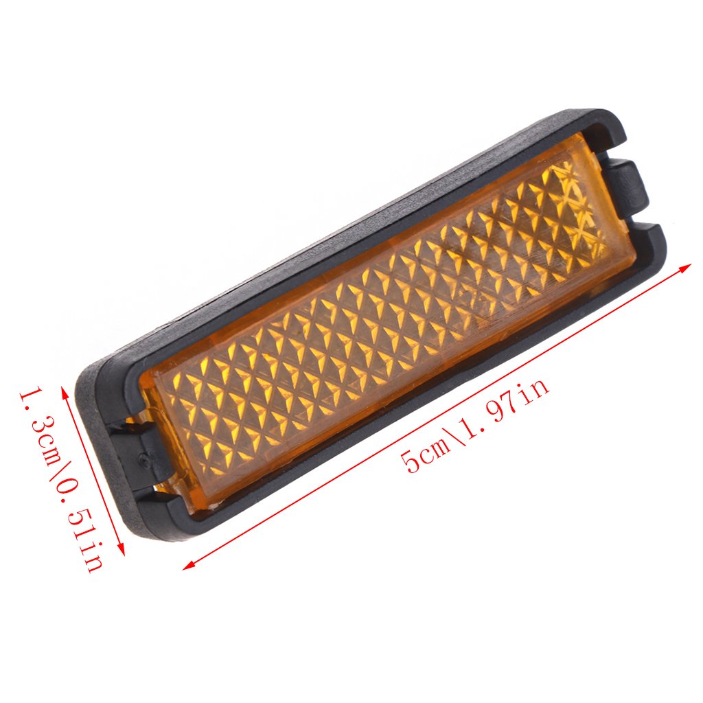 RUZYY 4 Pieces/Set Bicycle Pedal Reflector Safety Night Cycling Reflective Bike Accessory