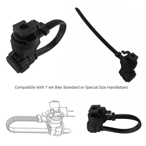 NELboNs Bike Light Mount Compatible with T rek Bon Trager Ion Pro RT Light Tension Strap Mount for Bike Out Front Handlebar Adjustable Headlight Flashlight Holder