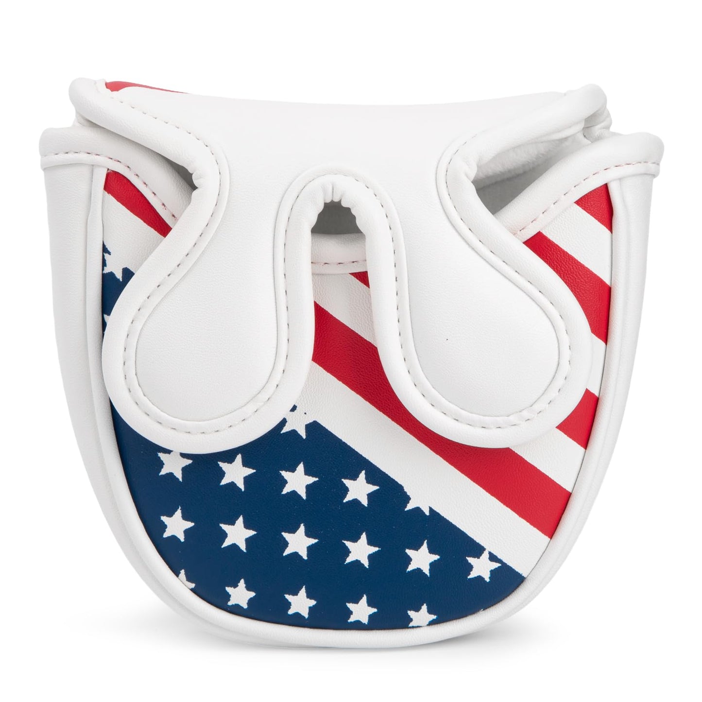 USA Mallet Putter Cover Headcover Magnetic Golf Head Covers Headcovers Club Protective Equipment - Center Shafted Golf Mallet Putter Headcover Mangetic