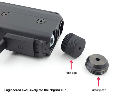 K20 Tools Fast Cap Co2 Adapter - Compatible with BYRNA CL Compact Quick Release Cartridge Change Accessories (Black)
