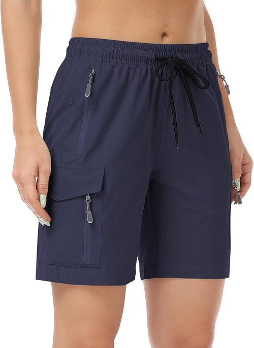 GymBrave Women's Hiking Shorts - Quick Dry Lightweight Cargo Design | Perfect for Outdoor Travel with Pockets