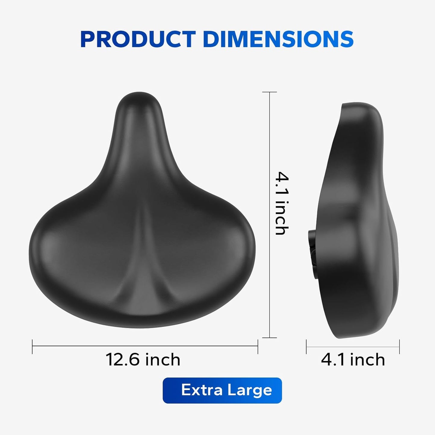MERACH Exercise Bike Seat Cushion - High-Density Foam Padded Comfort Cover for Spin Bikes