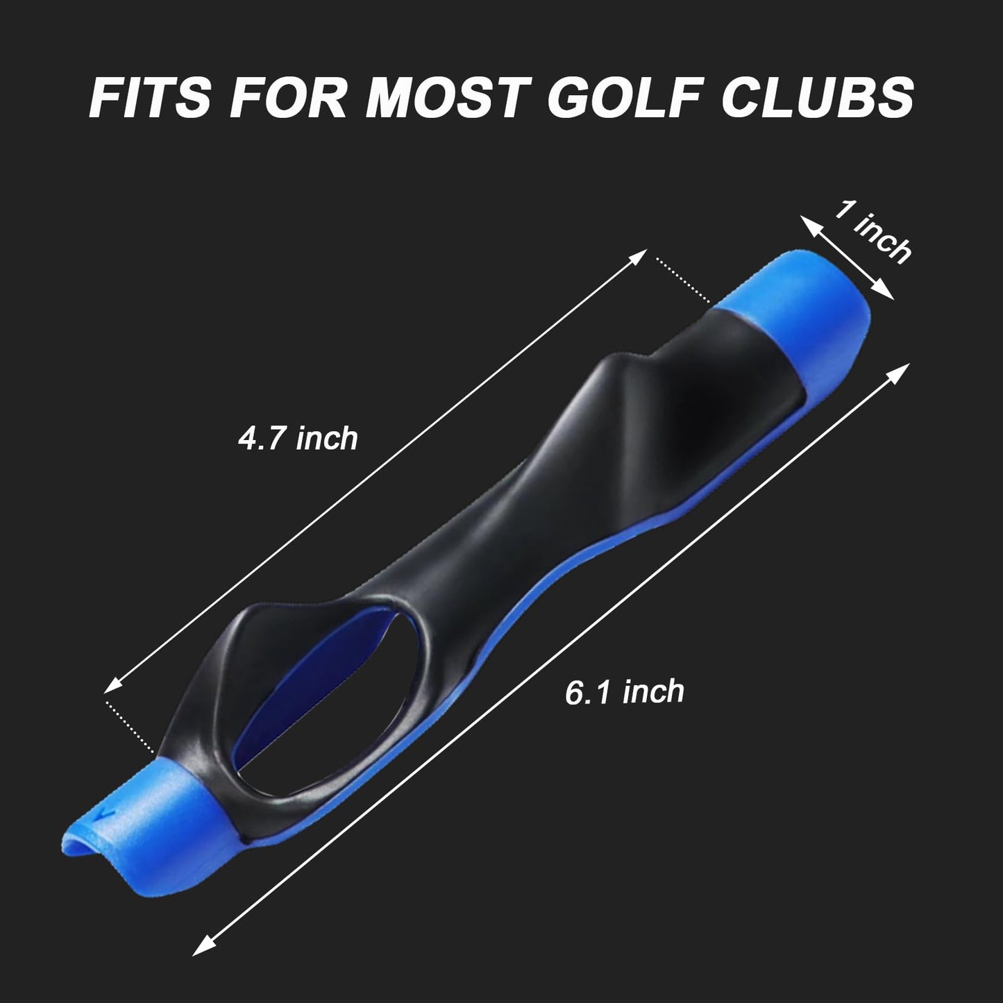 Golf Grip Trainer, Golf Swing Trainer, Golf Club Grip Training Aid to Help Train Correct Hand Position, Golf Accessories Practice Tool, 1 Pack Blue