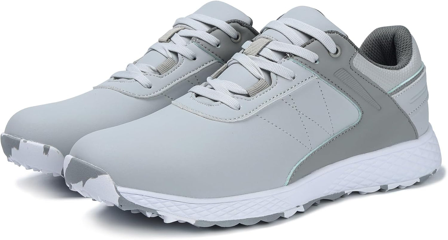 WOLFWAY Men's Waterproof Spikeless Golf Shoes - Comfortable Sport Sneakers for Training & Walking