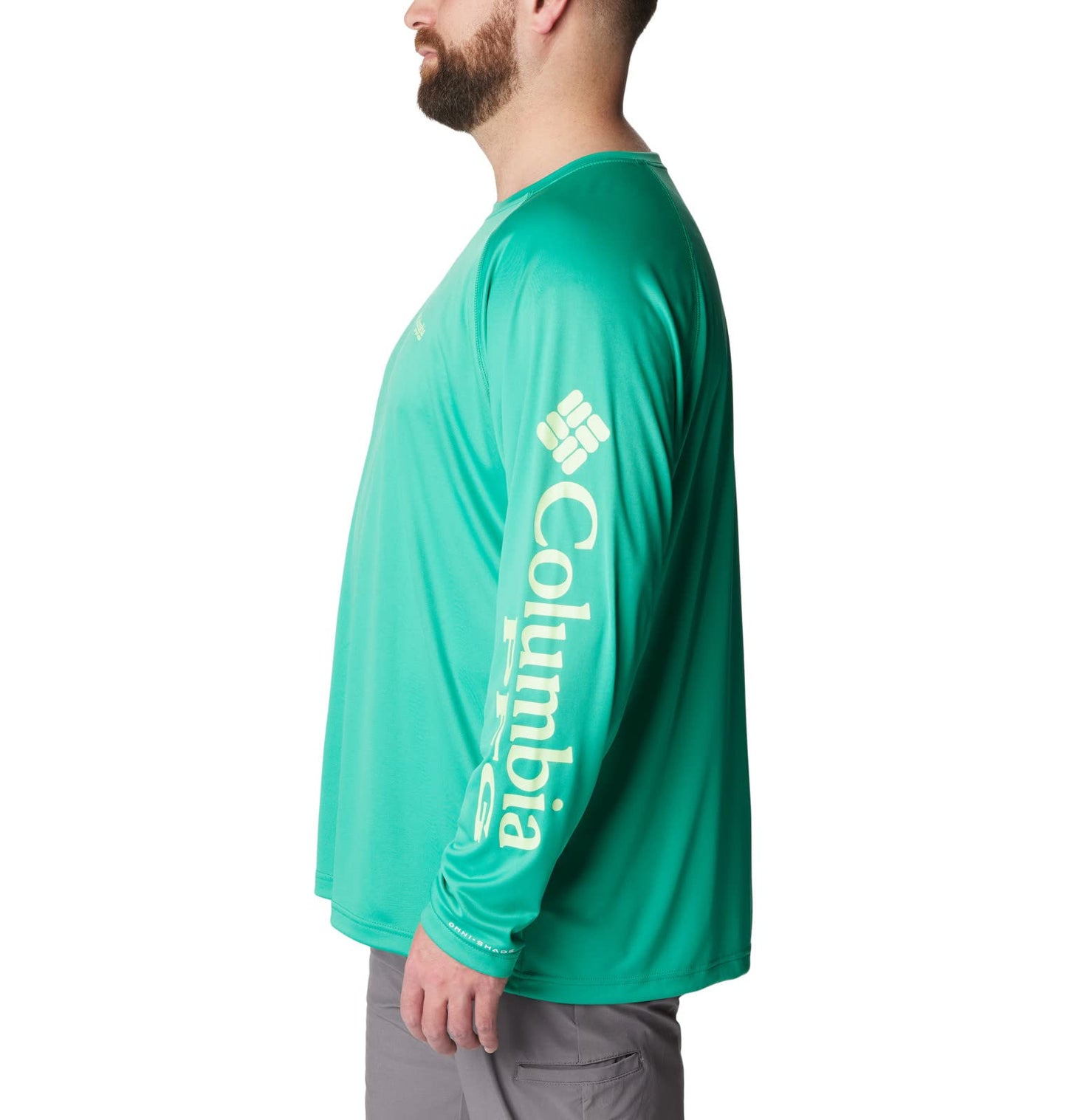 Columbia Men's Terminal Tackle Long Sleeve Shirt, Circuit/Key West Logo, 2X Big