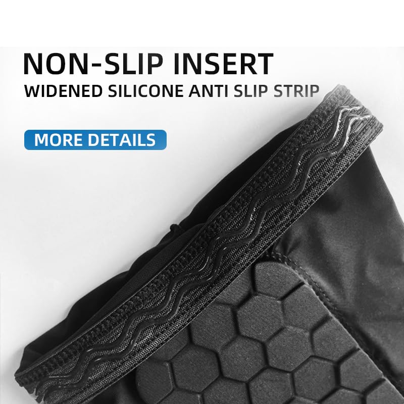 2 Pack Soccer Shin Guard Sleeves with EVA Honeycomb Pads - Blue, Small