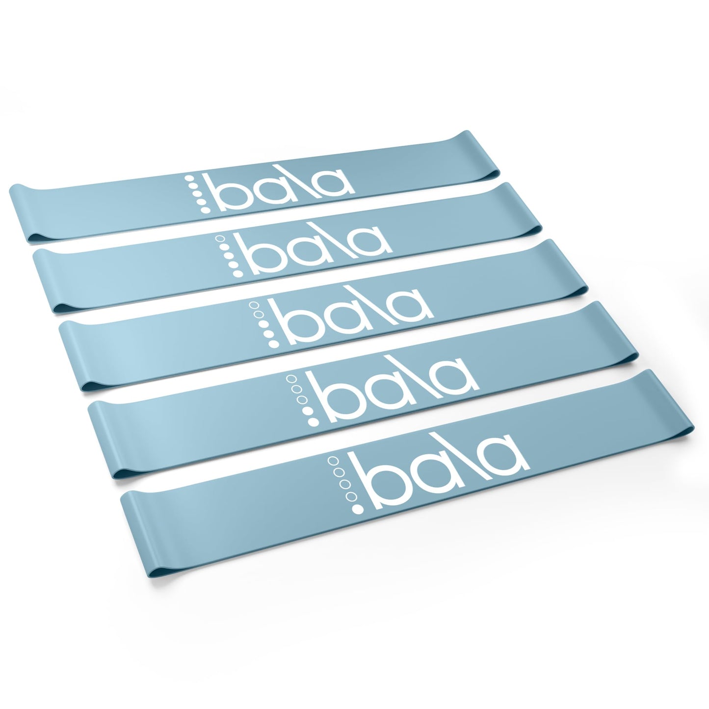 Bala Booty Bands Resistance Bands for Women & Men, 5-Pack - Elastic Exercise Bands for Working Out - Wrist, Ankle, Legs & Booty Bands - Workout Resistance Bands for Yoga, Pilates, Strength Training