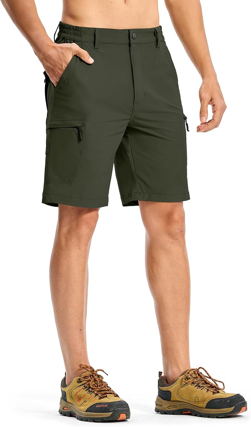 Rdruko Men's Hiking Shorts - Quick Dry Lightweight Cargo Shorts with 6 Pockets | Ideal for Outdoor Travel and Golf