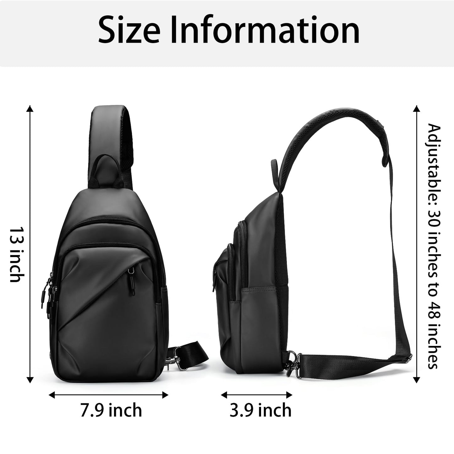 Sling Bag for Women and Men, Crossbody Bags Chest Bag Casual Cross Body Shoulder Bag Trendy Small Backpack for Women Men Travel Sports Running Hiking Walking Biking Outdoors