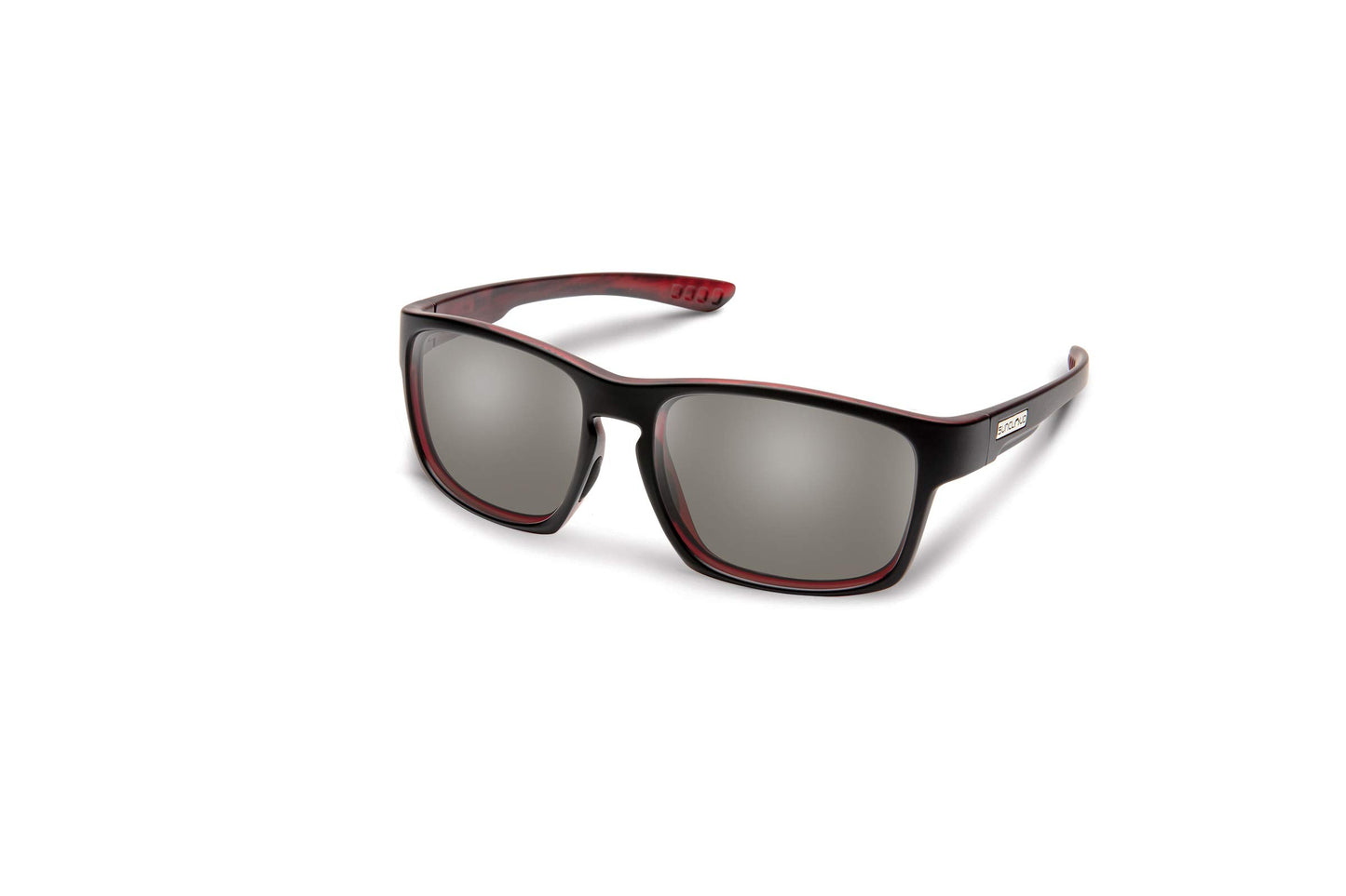 Suncloud Fairfield Polarized Sunglasses, Burnished Red/Polarized Gray