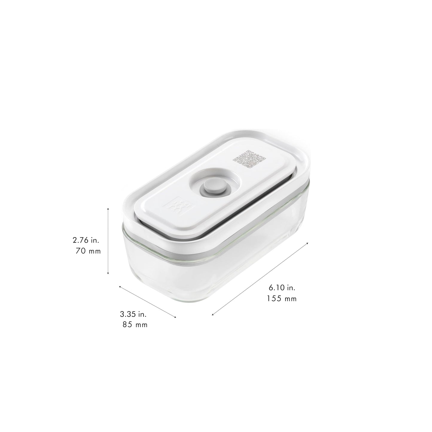 ZWILLING Fresh & Save 4-pc Small Glass Vacuum Sealer Food Storage Containers with Airtight Lids