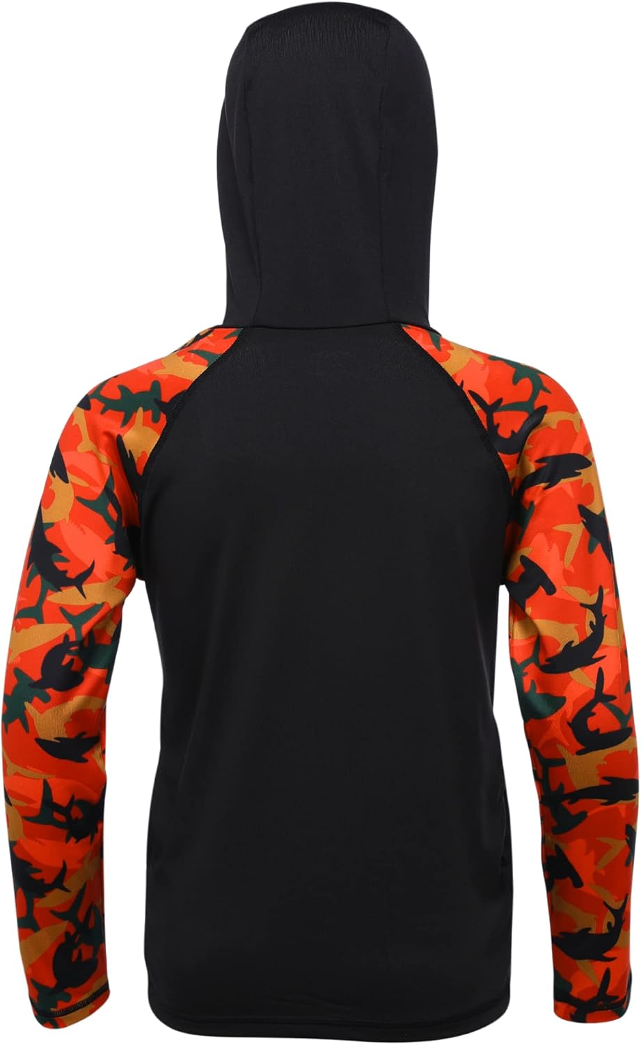 Skiennix Boys Rash Guard Swim Hoodie - UPF 50+ UV Protection Long Sleeve Fishing Shirt | Youth SPF Water Shirt