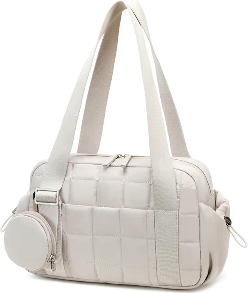 CAMTOP Mini Gym Bag - Quilted Sports Duffel with Wet Compartment & Coin Purse | Perfect for Yoga & Dance