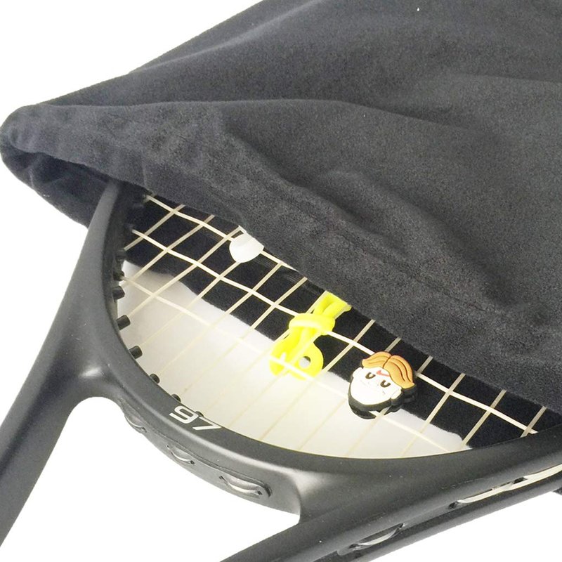 Yingkoo Tennis Racket Bag Drawstring portable backpack sports goods storage multi-purpose tennis Racket Drawstring Bags Professi, Carry-on 10-Inch, Black