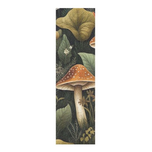 Kigai Mushroom Skateboard Grip Tape Sheet 33.1x9.1inch,Non Slip Sandpaper Scooter Grip Tape Longboard Griptape