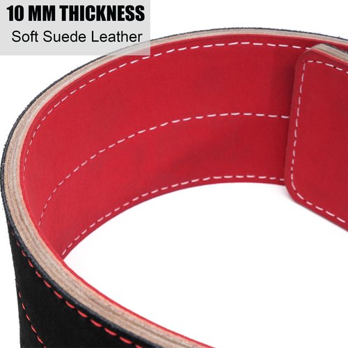 10MM Weight Power Lifting Leather Lever Pro Belt Gym Training Black-Weightlifting Belt for Men and Women – Power Lifting Workout & Squats Exercise