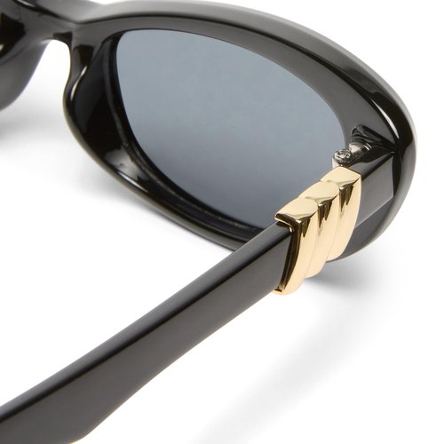 Le Specs The Whisperer Sunglasses - Black, Cat Eye, Women's, Sleek Refined Style