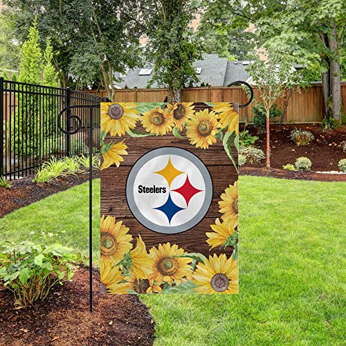 Pittsburgh Steelers Garden Flag - 13" x 18" Double Sided Polyester