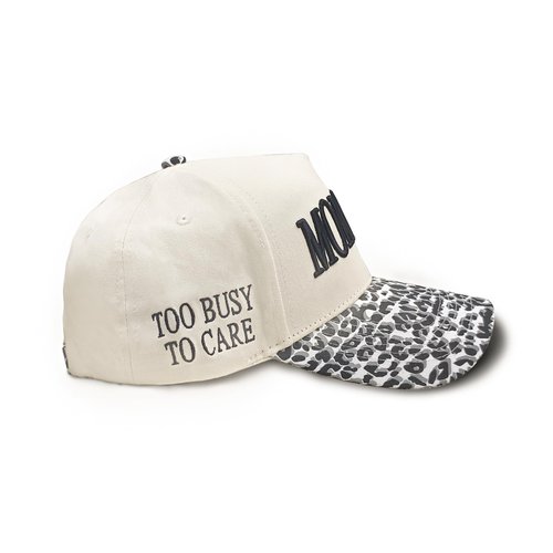 Mommin Trucker Hat for Women,Vintage Two-Tone Ponytail Baseball Cap,Adjustable Metal Buckle,Gift for Moms