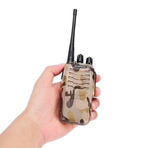 BAOFENG BF-888S Walkie Talkie 16 Channel Walkie Talky Rechargeable Handheld Radio Long Range for Adults with Earpieces, for Cruise Hunting Skiing Two Way Radios (6Pack,Desert Camouflage)