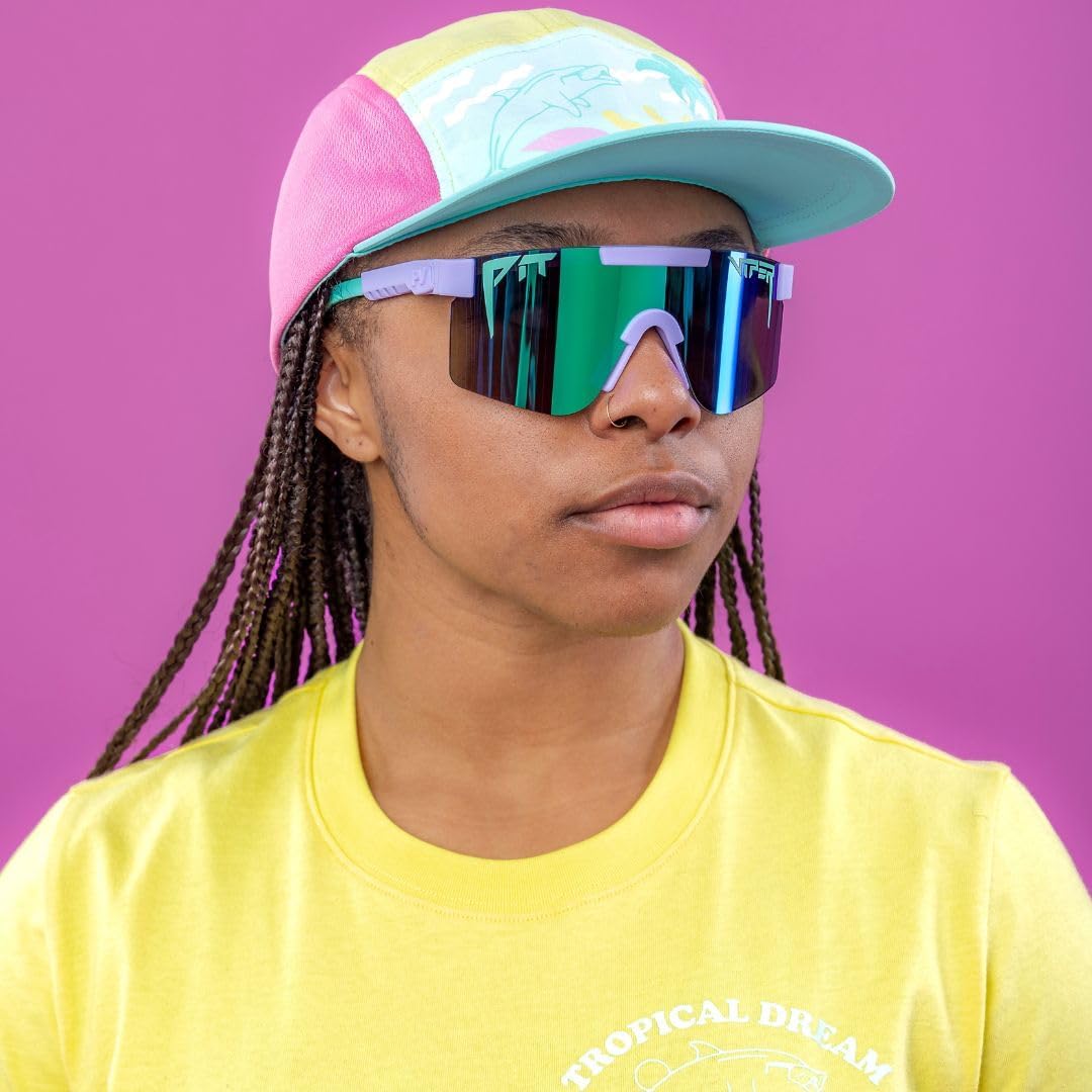 Pit Viper Sunglasses | Narrow Fit for Small Adults & Kids 8-12 | Original Retro Model | Polarized Lens