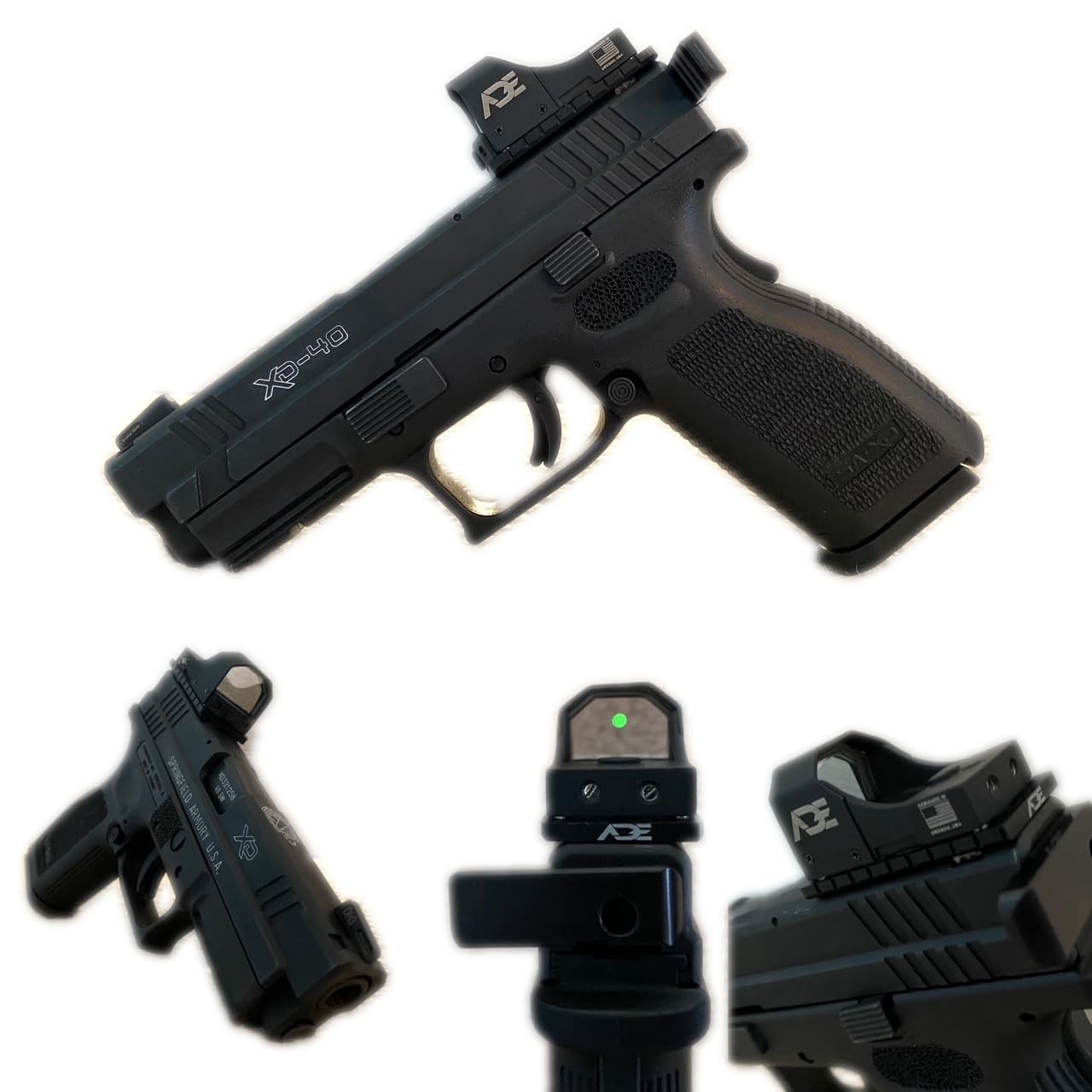 Ade Advanced Optics RD3-006 Green Dot Reflex Sight for Handgun (Blue Dot)