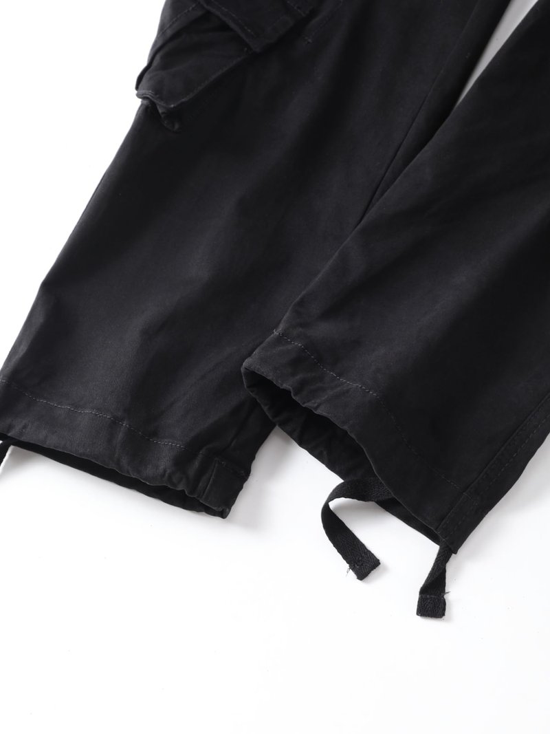 AKHlKING Women's Cargo Pants Work Camo Cotton Casual Combat Wild Outdoor Ripstop Trousers with 8 Pockets Black 12*CG