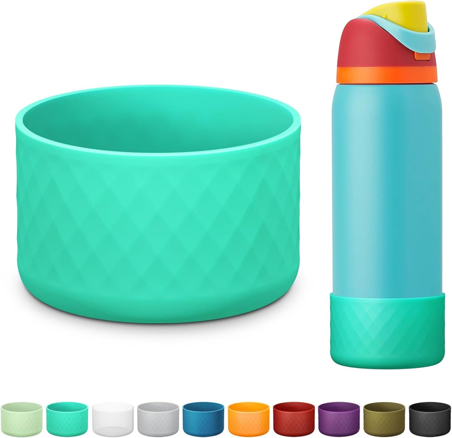 Owala Silicone Boot - Anti-Slip Protective Sleeve for 24 oz, 32 oz, 40 oz Stainless Steel Water Bottles