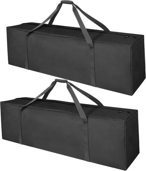 COOLBEBE 52" Sports Duffle Bag - 160L Extra Large Travel Duffel with Lockable Zippers | Sturdy & Water Resistant (Black, 2-Pack)