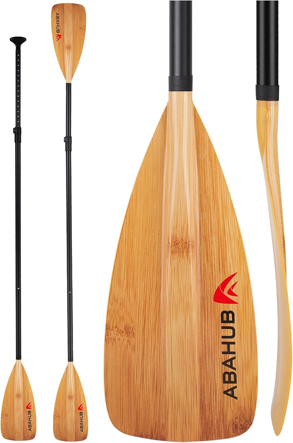 Abahub SUP Paddle - Lightweight 3-Piece Adjustable Paddle Oars for Paddleboarding | 68"-84" Aluminum Shaft, Multiple Colors