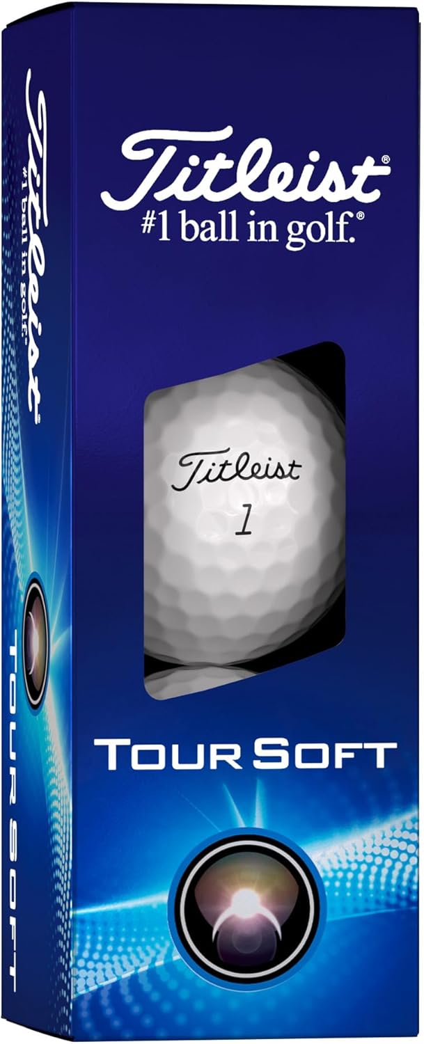 Titleist Tour Soft Golf Balls - Enhanced Feel & Distance | Prior Generation, White