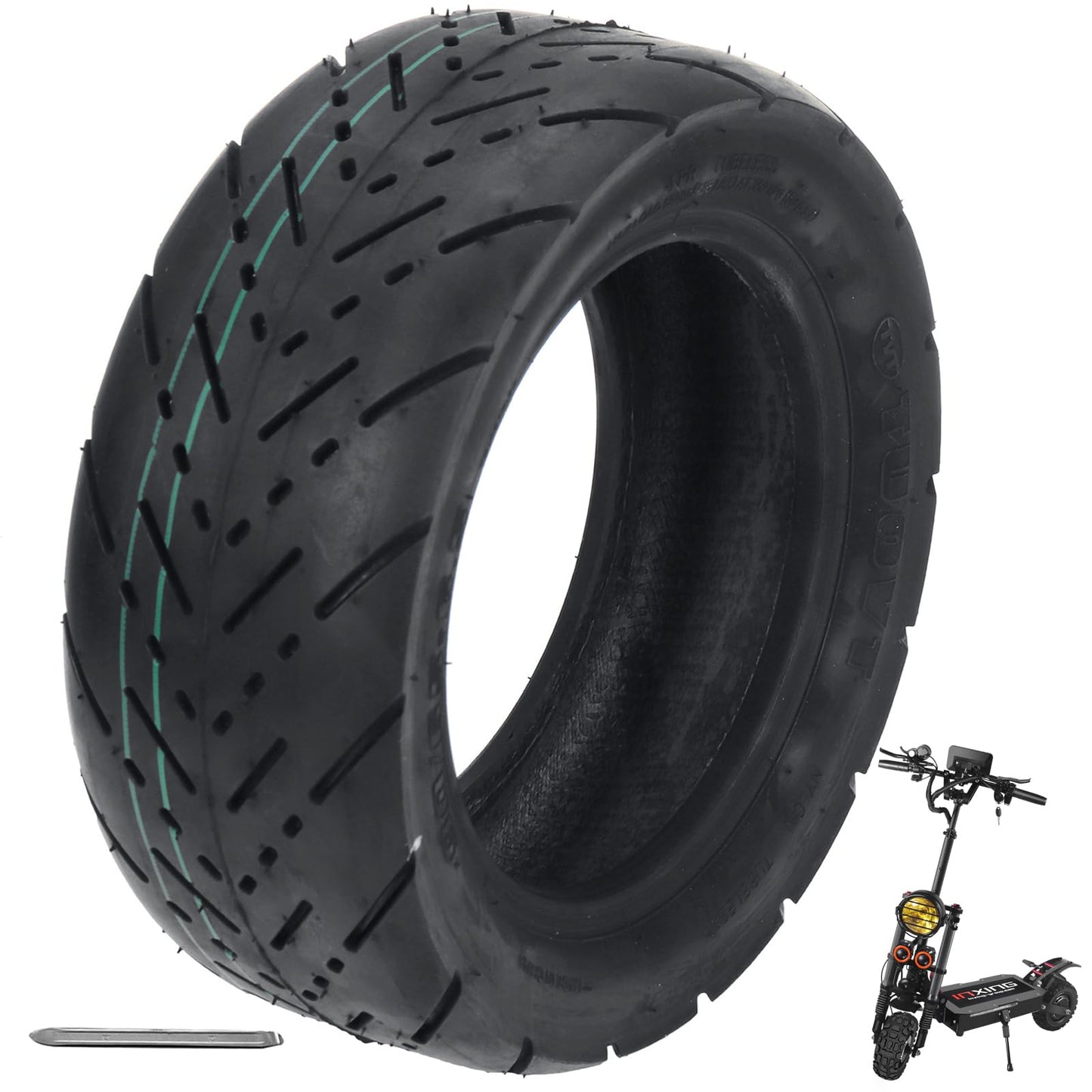 inxing Scooter Tires 90/65-6.5 Vacuum Scooter Tires 11 Inch Scooter Tire,Repairable for Dualtron Zero 11X Kaabo Scooter,Compatible Motorcycle 100/65-6.5 Tubeless Tyre