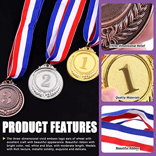 Award Medal Kit - Gold, Silver & Bronze Medals with Ribbons