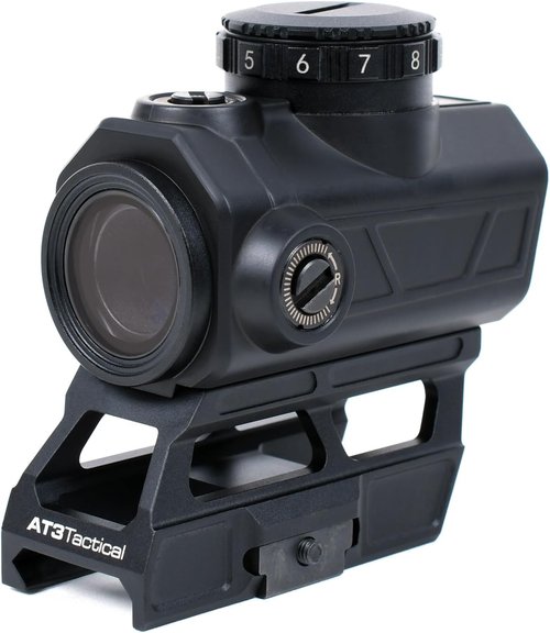 AT3 Tactical Red Dot Sight - 2 MOA with Shake Awake Feature & Absolute Lower 1/3 Cowitness Mounts