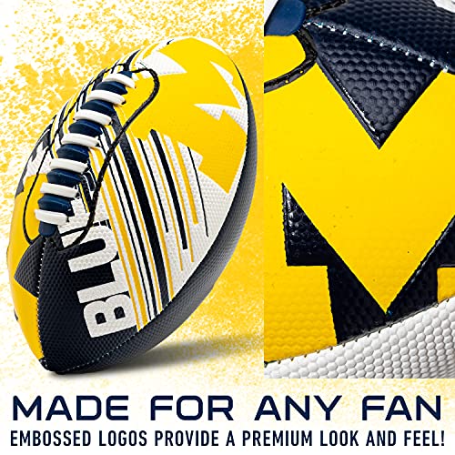 Youth Mini Football - 8.5" Michigan Wolverines - Easy Grip Texture