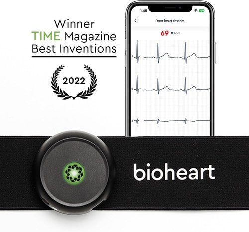Bioheart | 24/7 Continuous Heart Monitor | Smart Wearable Chest Strap | One Month Subscription Included