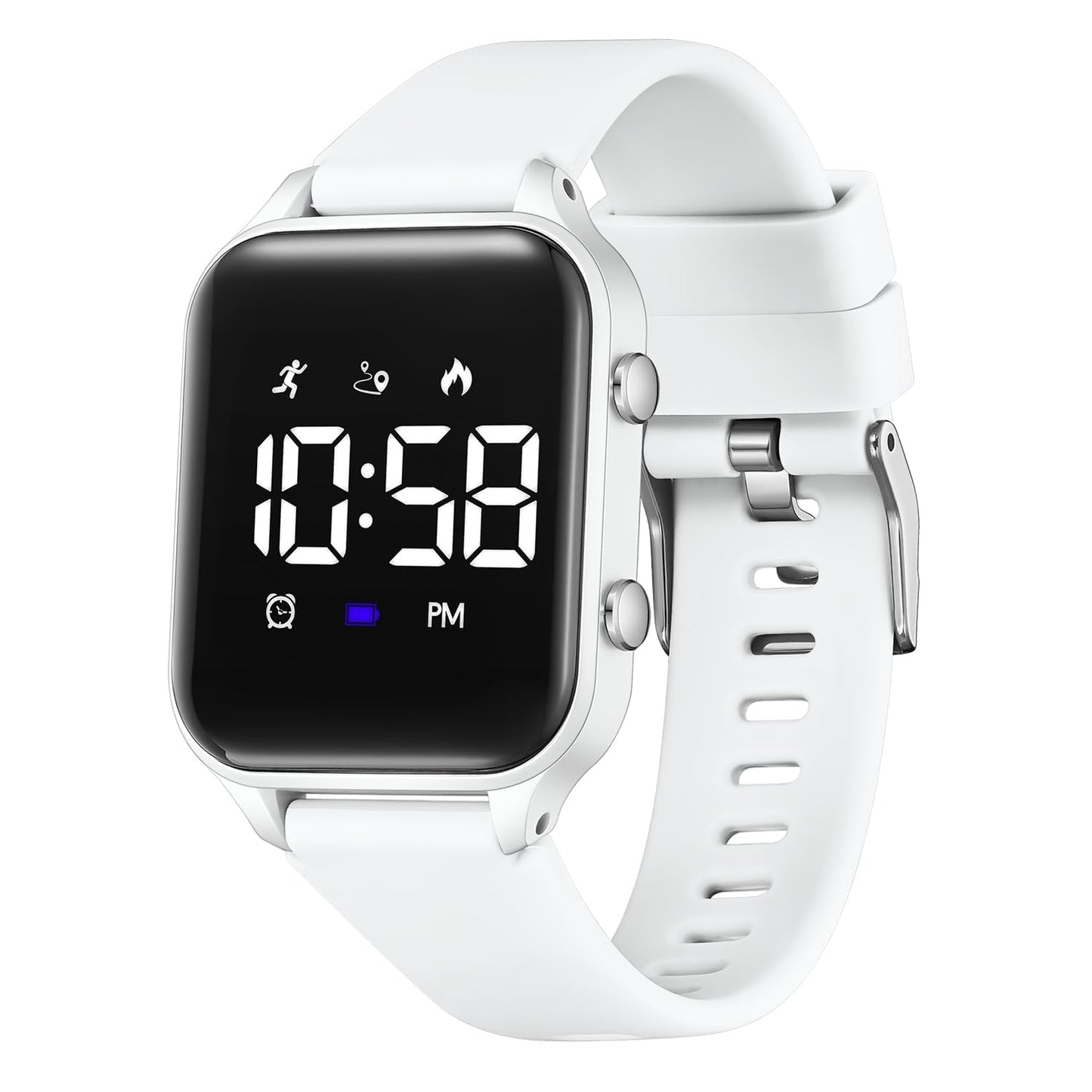Timever Kids Digital Watches for Boys Girls, Sports Watch with Fitness Tracker, Pedometer, Alarm Clocks, Stopwatch, No App Needed Waterproof Kids Watch, Gift for Teens Student Girls Boys Ages 5-14