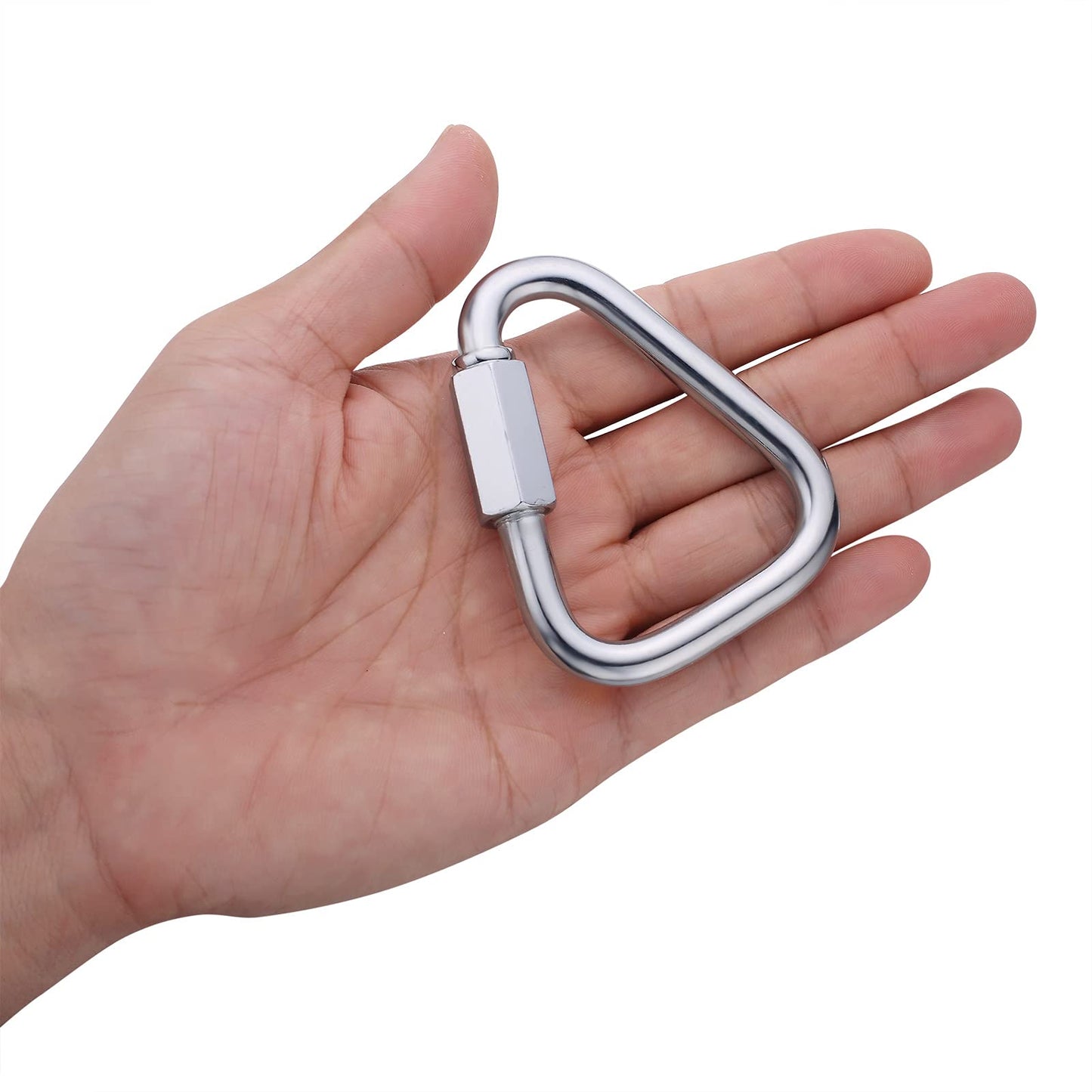 OWAYOTO Delta Quick Link Triangle Locking Carabiner 3/8" M10 10MM 2pcs