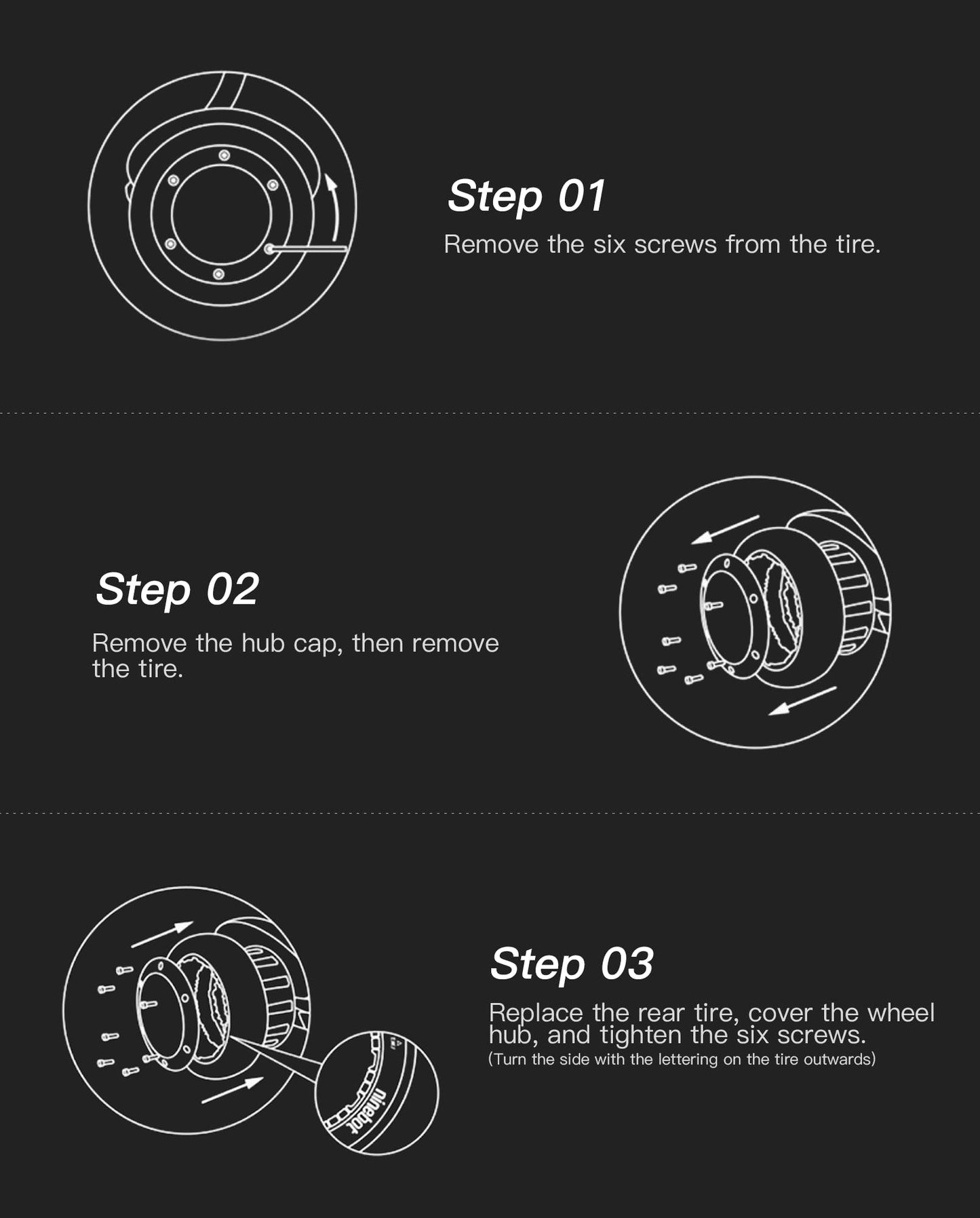 Electric GoKart Pro / Pro2 and Gokart Bundle Rear Tire Compatible with Ninebot by Segway Gokart Kit(with Ninebot S Max), Go Kart Pro 2 Quick Release Sports Drift Tires Original Accessories (2PCS)