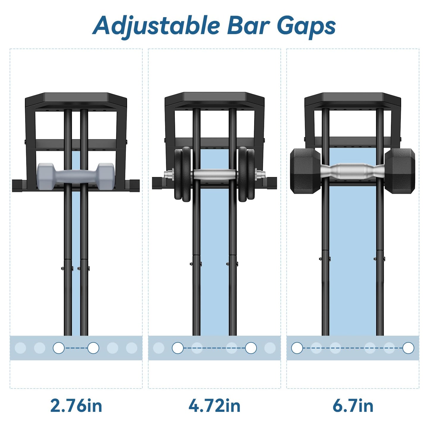 IMAYCC 3 Tier Dumbbell Rack Weight Rack Heavy Duty Weight Storage Organizer for Home Gym, Up to 390 lb Capacity for Dumbbells Kettlebells Weight Plates(dumbbell rack stand only)