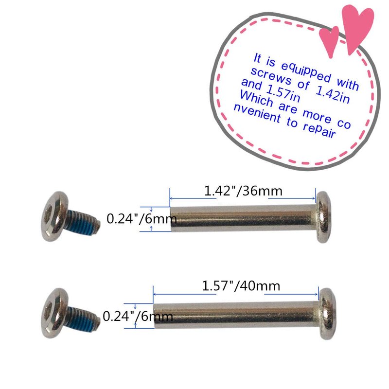 Outher Diameter is 2.67 in Mute Wear-resistant Luggage Suitcase Replacement Wheels Kit Inline Outdoor Skate Replacement Wheels (68mm x 24mm)