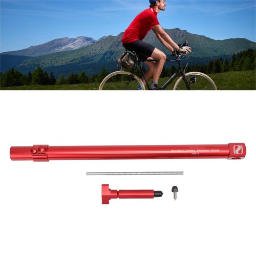 POENVFPO Derailleur Alignment Tool,Portable High Strength Aluminium Alloy Rear Derailleur Hanger Alignment Repair Tool (Red)