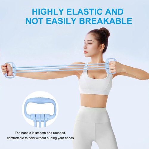 Figure 8 Resistance Band - Adjustable 15-90LBS for Women | Ideal for Arm & Back Exercises