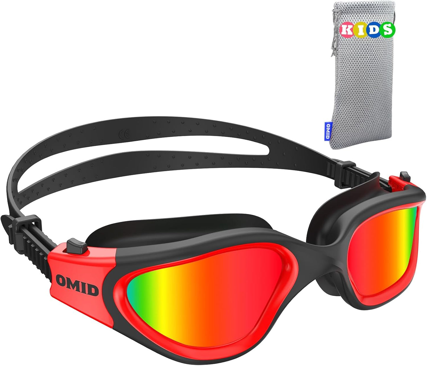 OMID Kids Swim Goggles - P2mini Polarized Design for Comfort | Ideal for Ages 6-14