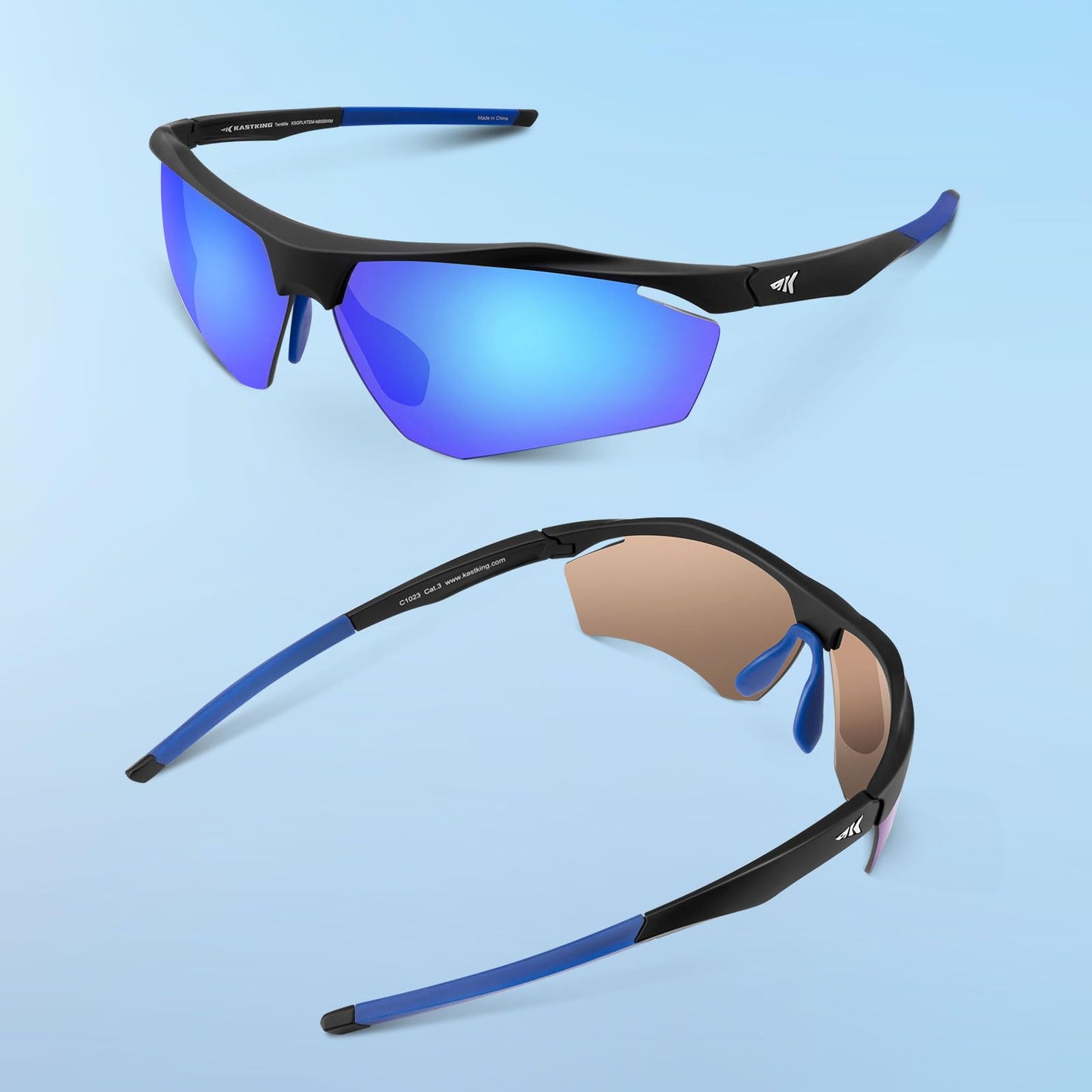 KastKing Tenmile Polarized Sunglasses for Men & Women, UV Protection,Sport Sunglasses Cycling Fishing Outdoor